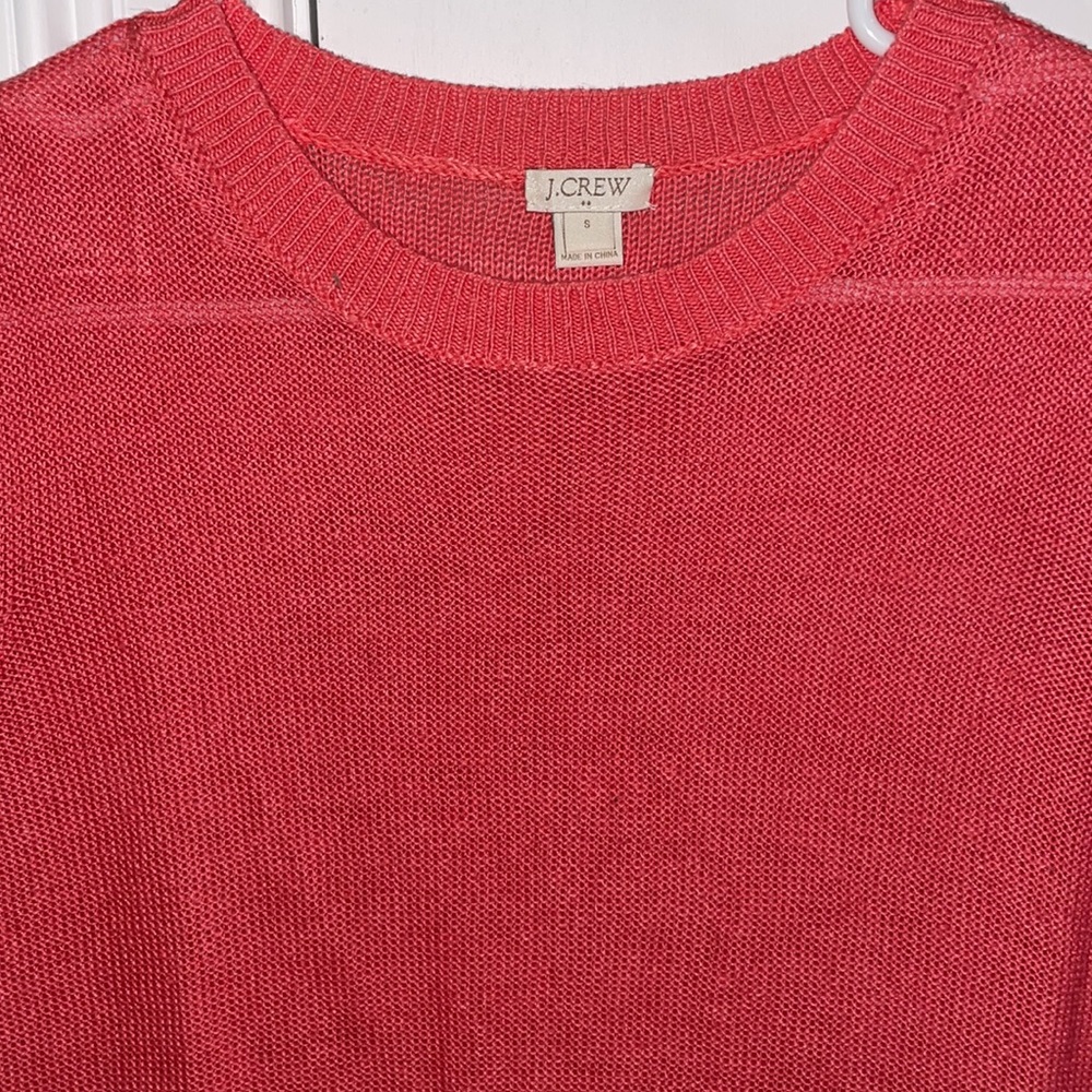 J. Crew Salmon Sweater Tee - Picture 4 of 4